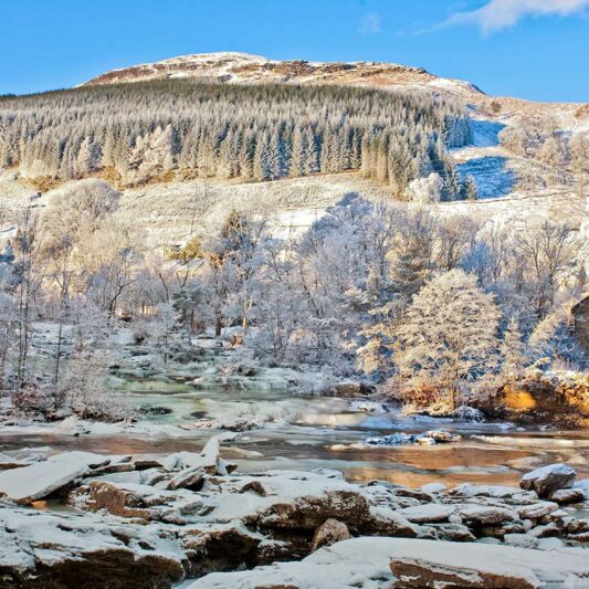 Winters Morning Falls of Dochart